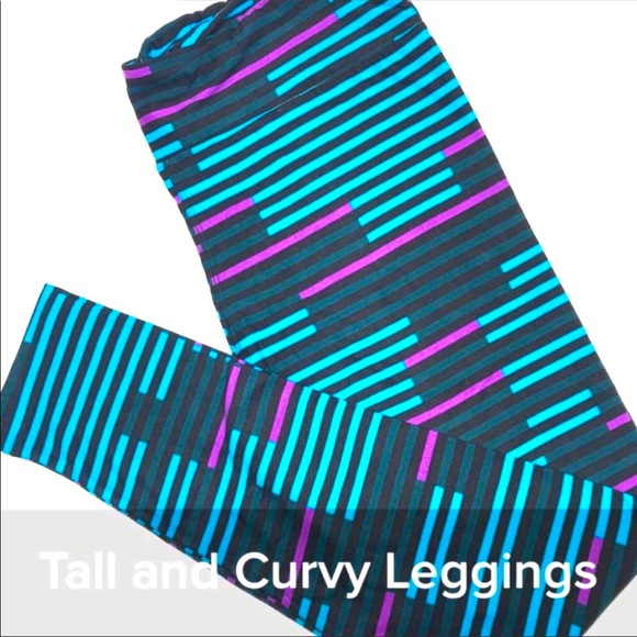 LULAROE 80s MORSE CODE TETRIS LEGGINGS - Picture 1 of 2